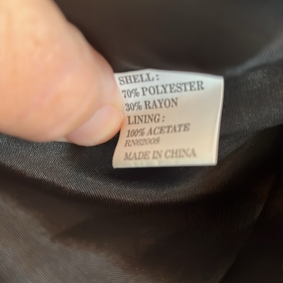 Lena Gabrielle New York-12-Brown& Black- tweed, fringe accents, blazer/jacket. - Picture 9 of 12